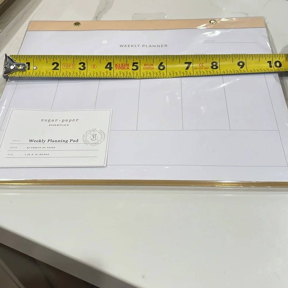 Sugar Paper Undated Weekly Planning Pad